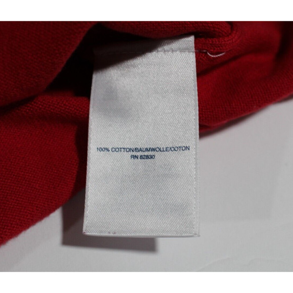 Land's End Red Christmas Sweater Women's 2X (20W/22W) Crew Neck Pull-over LS - Picture 6 of 11